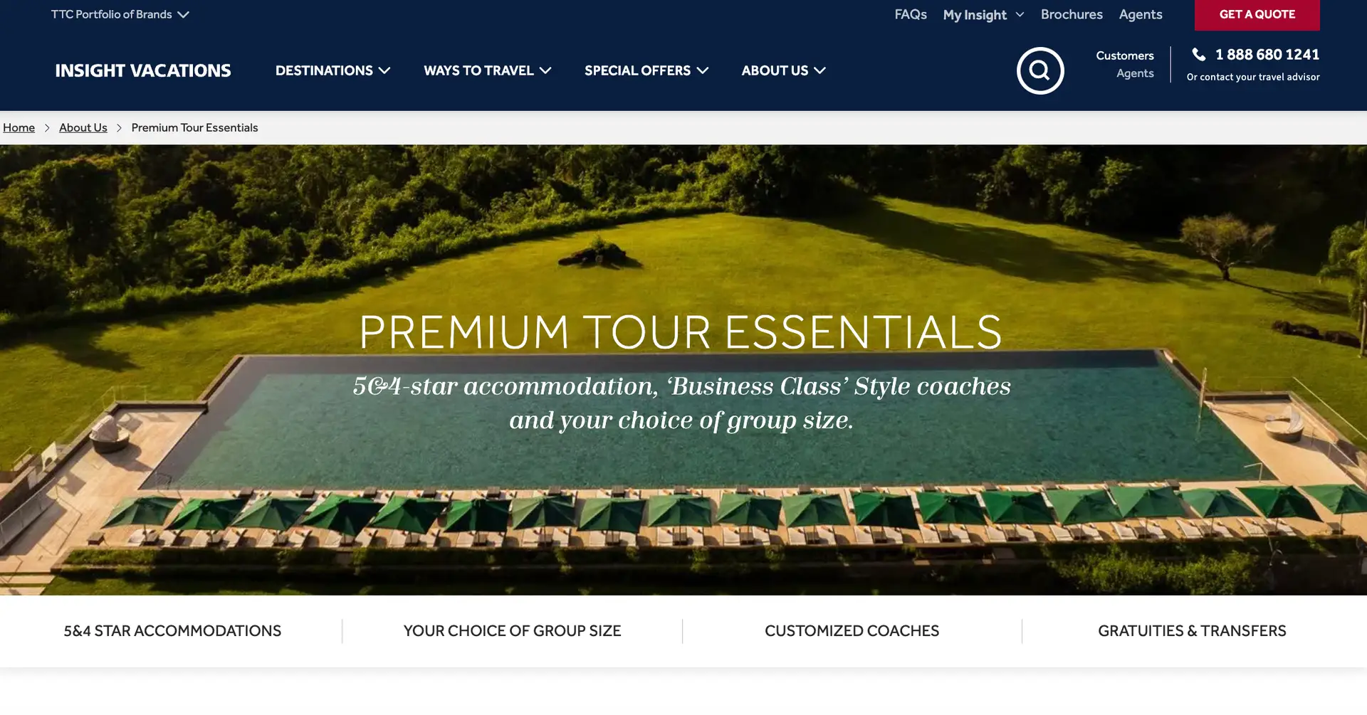 Insight vacations luxury business class bus tours
